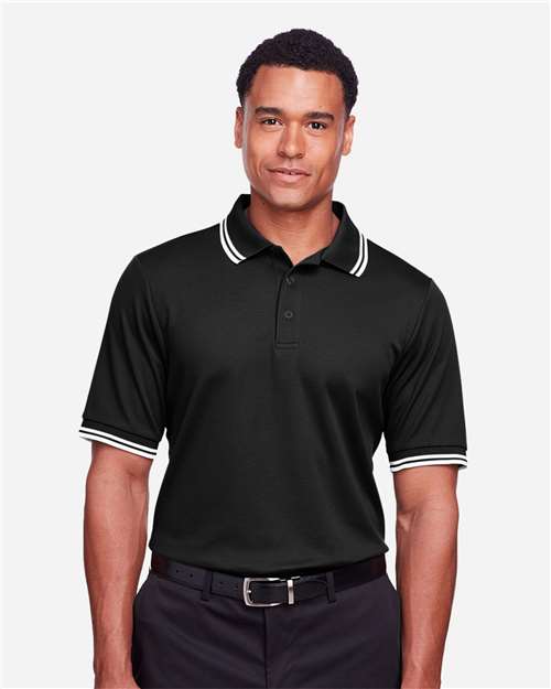 Devon & Jones Men's CrownLux Performance® Plaited Tipped Polo