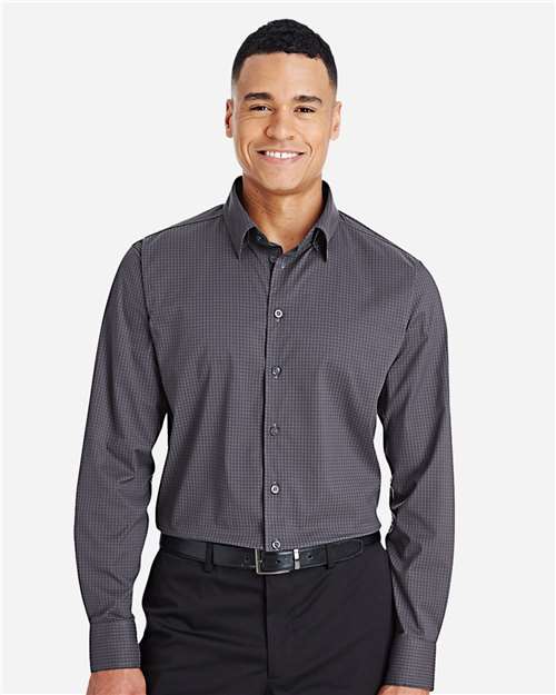 Devon & Jones Men's CrownLux Performance® Tonal Mini Check Woven Dress Shirt