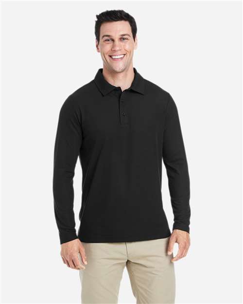 CORE365 Men's Fusion ChromaSoft™ Long Sleeve Pique Polo