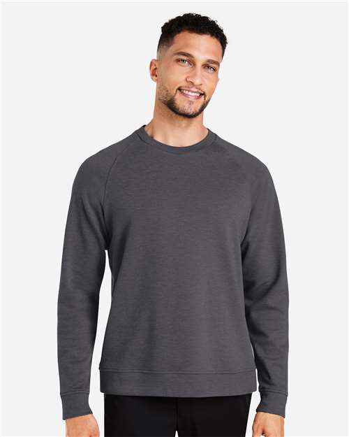 Devon & Jones Men's New Classics® Charleston Pullover — Black Melange — On model · front