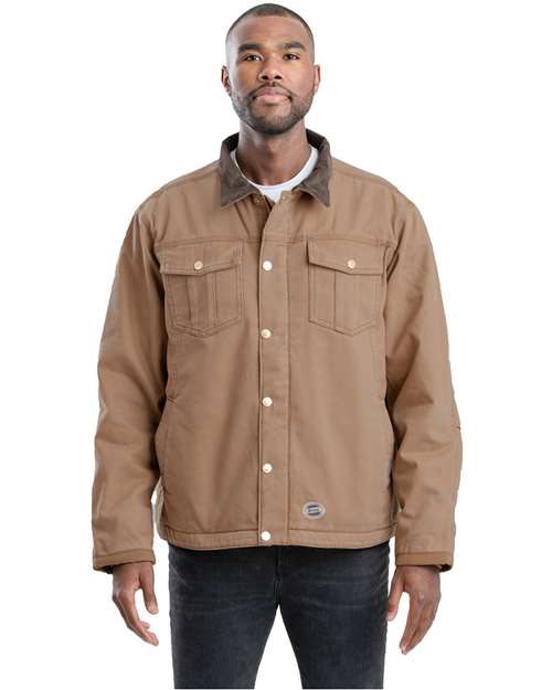 Berne Apparel Men's Tall Vintage Washed Sherpa-Lined Work Jacket