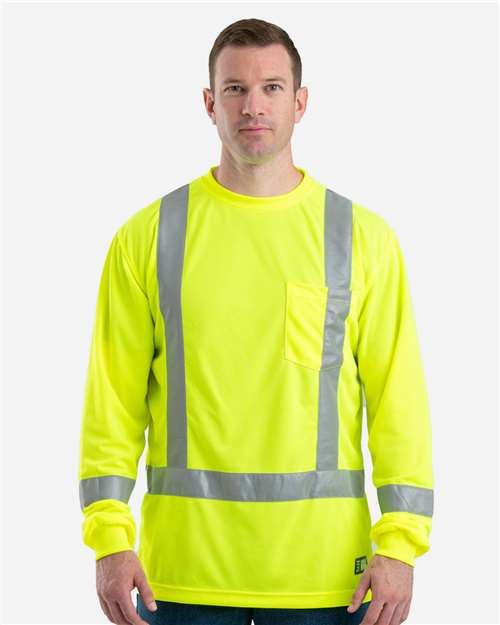 Berne Apparel Men's Hi-Vis Class 3 Performance Pocket T-Shirt
