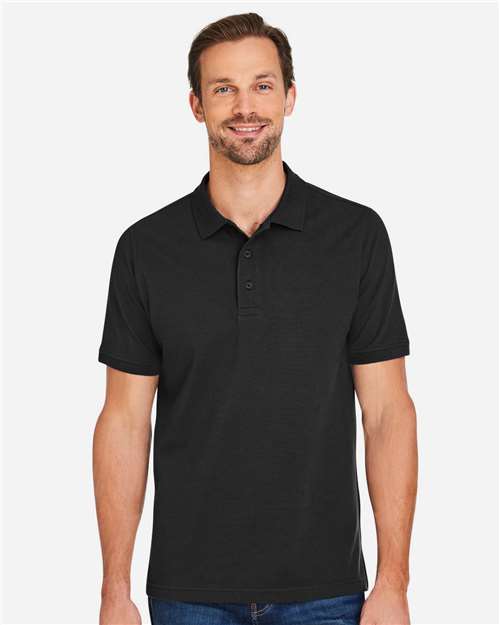 Harriton Men's Valiant Cotton Snag Protect Polo
