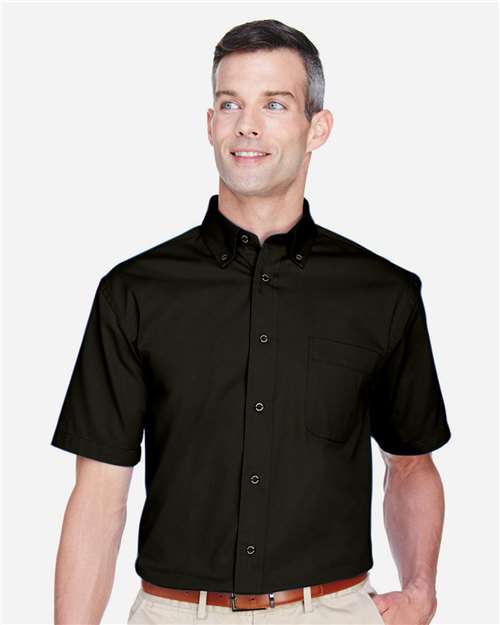 Harriton Men's Easy Blend™ Twill Dress Shirt with Stain-Release