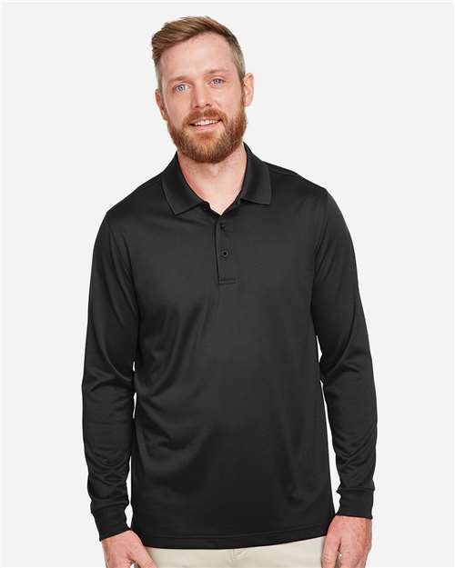 Harriton Men's Advantage Snag Protection Plus IL Long Sleeve Polo
