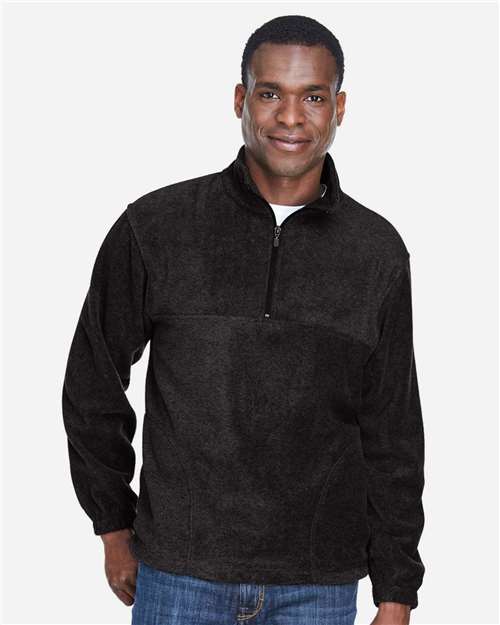 Harriton Men's Fleece Quarter-Zip Pullover