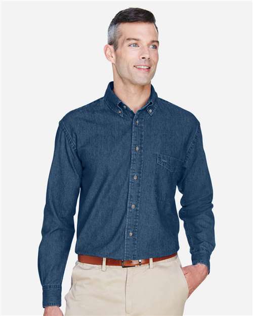 Harriton Men's Denim Shirt