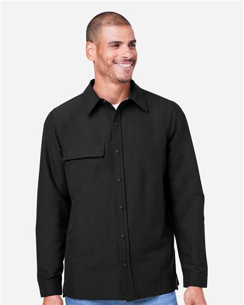 Harriton Unisex Flex Twill Overshirt Jacket