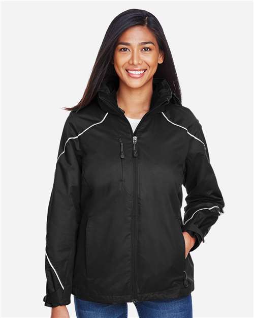 North End Women's Angle 3-in-1 Jacket with Bonded Fleece Liner