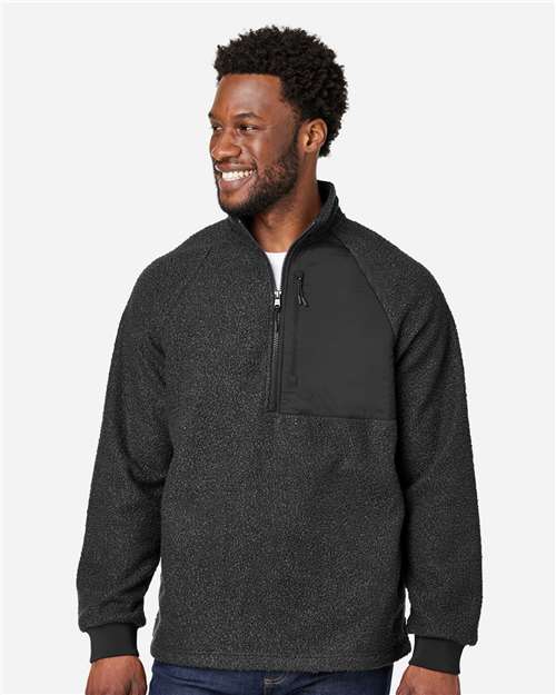 North End Men's Aura Sweater Fleece Quarter-Zip Pullover