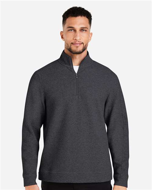 North End Men's Spirit Textured Quarter-Zip Pullover