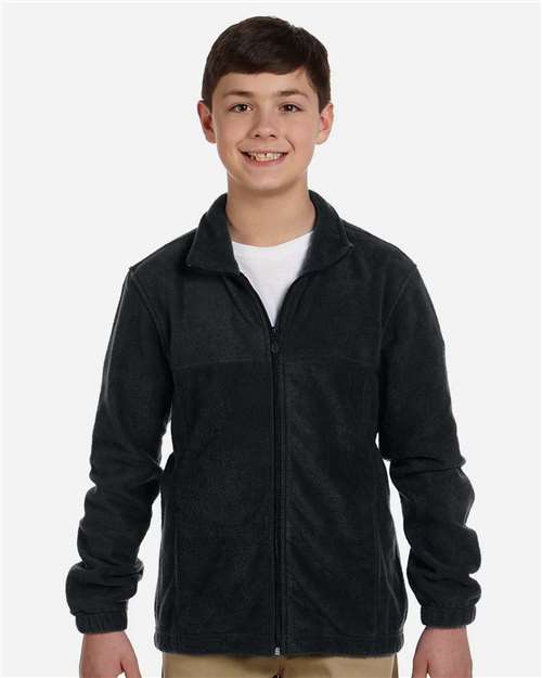 Harriton Youth Full-Zip Fleece