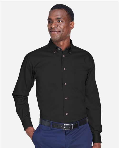 Harriton Men's Tall Easy Blend™ Twill Dress Shirt