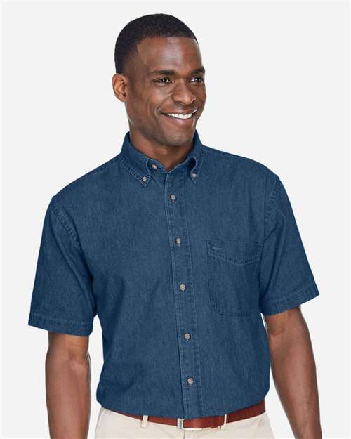 Harriton Men's Denim Shirt