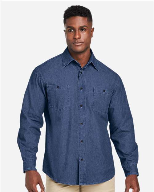 Harriton Unisex Denim Shirt Jacket