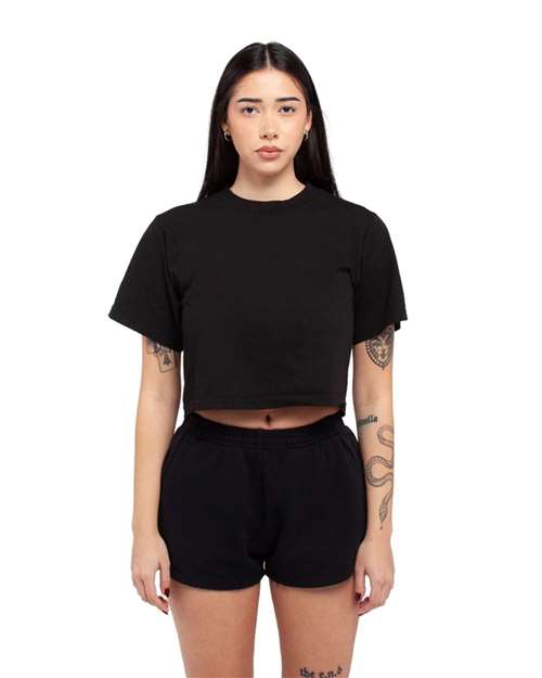 Shaka Wear Women's Garment-Dyed Crop T-Shirt