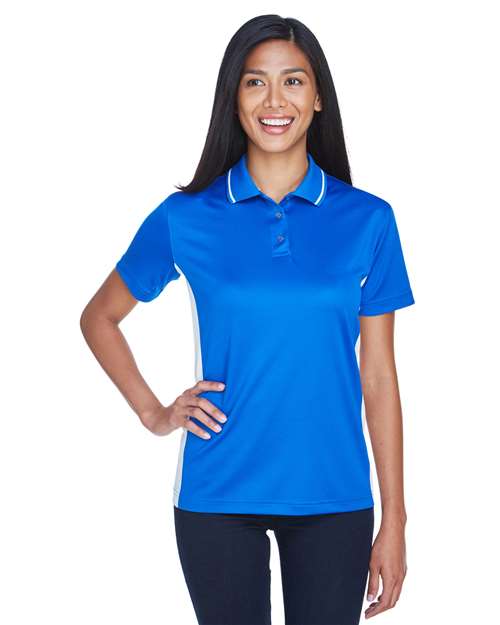UltraClub Women's Cool & Dry Sport Two-Tone Polo
