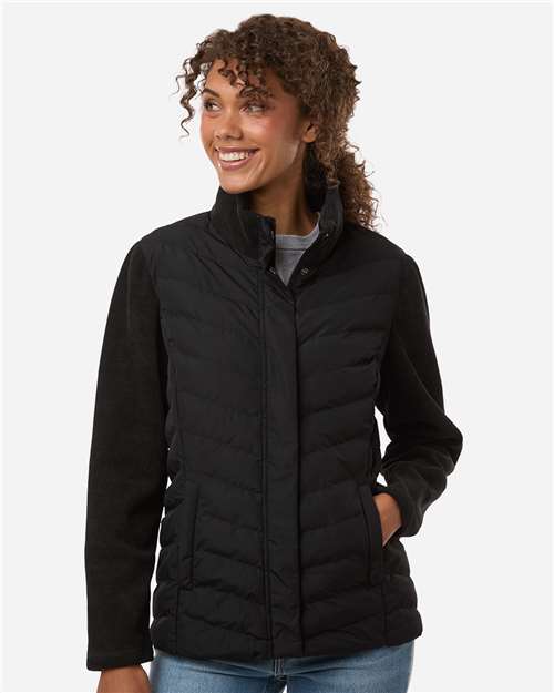 Weatherproof Women's Mixed Media Chevron Jacket