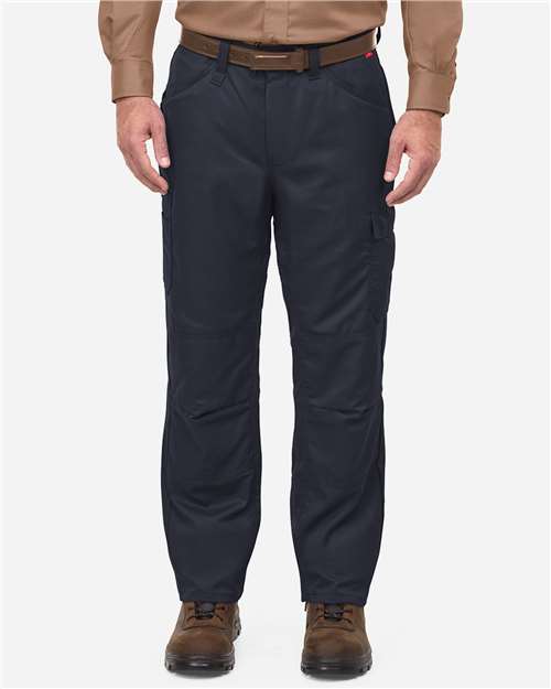 Bulwark IQ Series® Men's Lightweight Woven Pants — Navy - 30I — On model · front