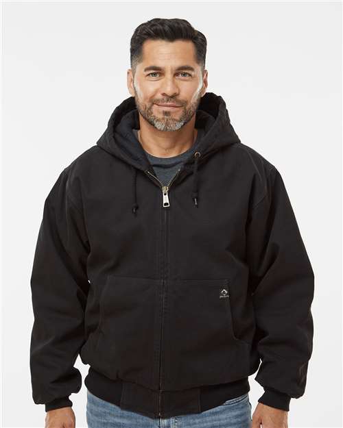 DRI DUCK Men's Tall Cheyenne Boulder Cloth™ Hooded Jacket with Tricot Quilt Lining