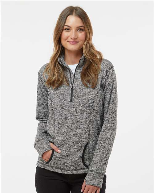J. America Women's Cosmic Fleece Quarter-Zip Pullover