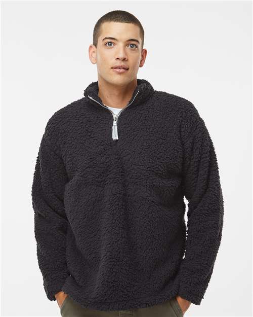 J. America Men's Sherpa Quarter-Zip Pullover