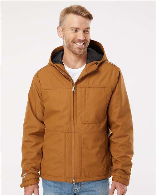 DRI DUCK Men's Kodiak Jacket — Saddle — On model · front